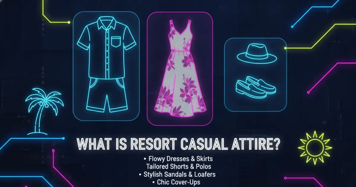 Illustration of What Is Resort Casual Attire?