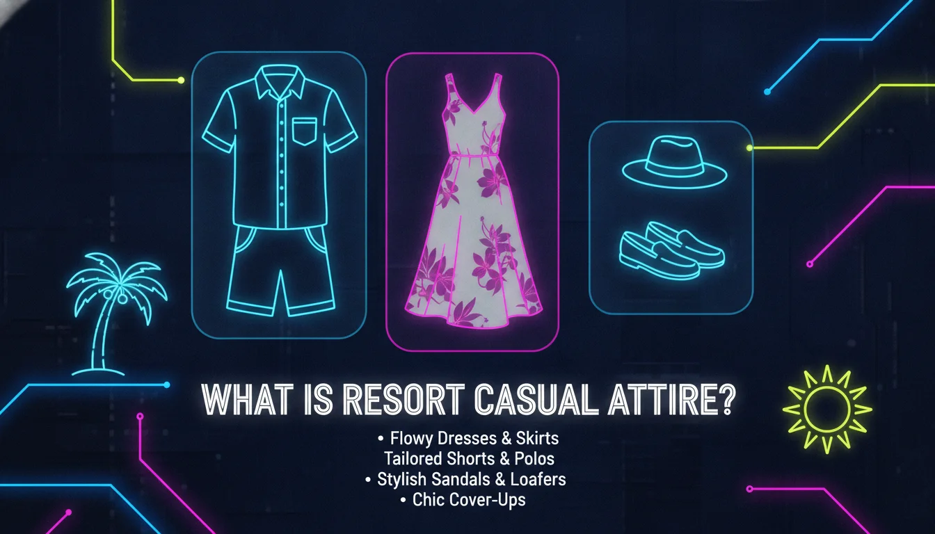 Illustration of What Is Resort Casual Attire?