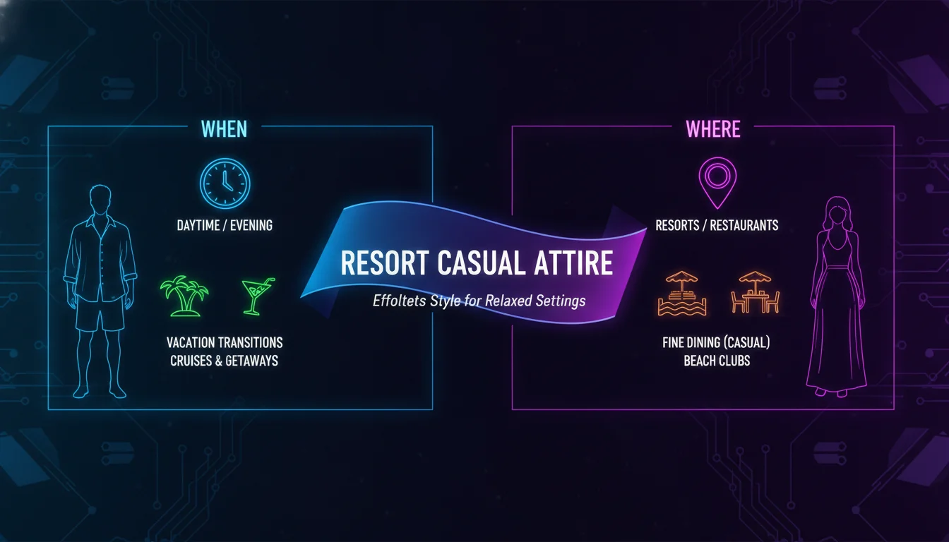 Visual guide to When and Where to Wear Resort Casual