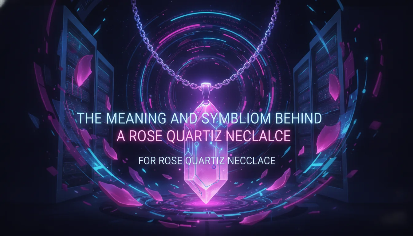 The Meaning and Symbolism Behind a Rose Quartz Necklace — illustrated overview