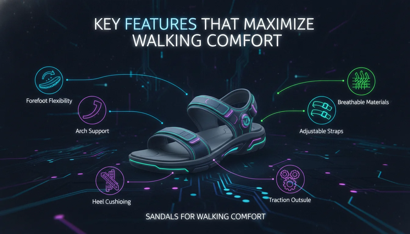 Key Features That Maximize Walking Comfort — illustrated overview