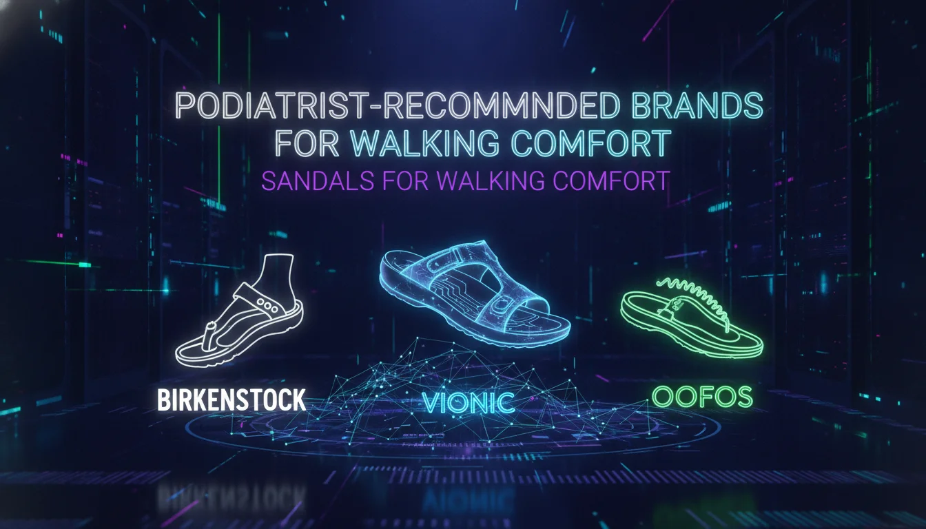 Concept illustration for Podiatrist-Recommended Brands for Walking Comfort