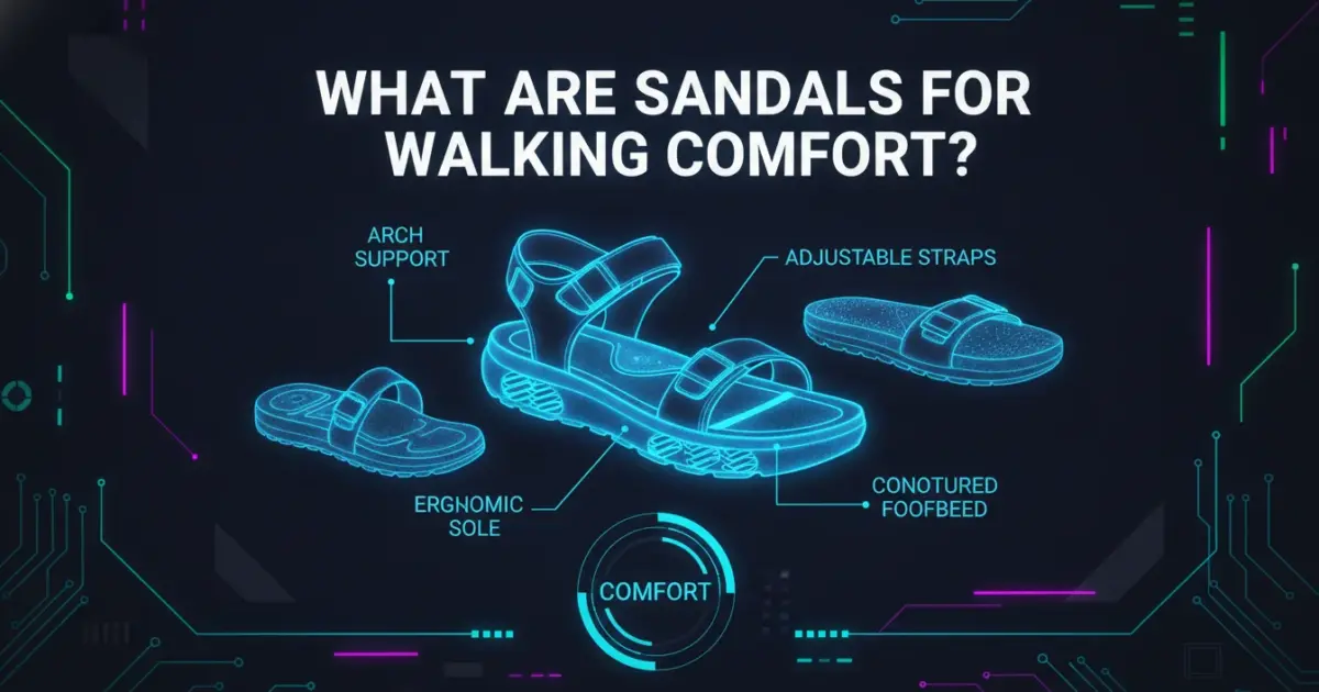 Illustration of What Are Sandals for Walking Comfort?