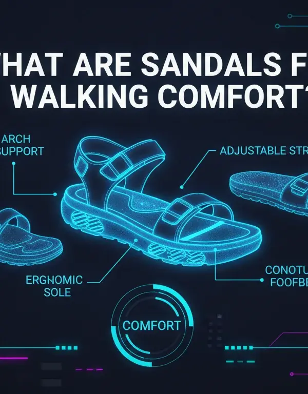 Illustration of What Are Sandals for Walking Comfort?