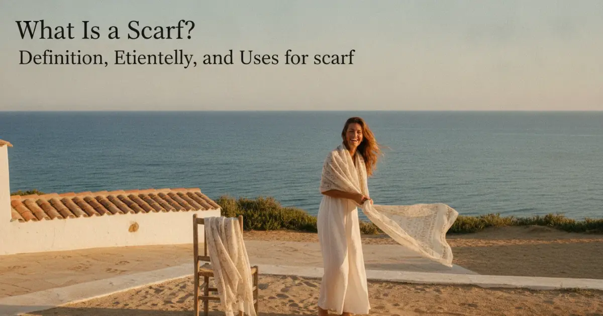 Illustration of What Is a Scarf? Definition, Etymology, and Uses