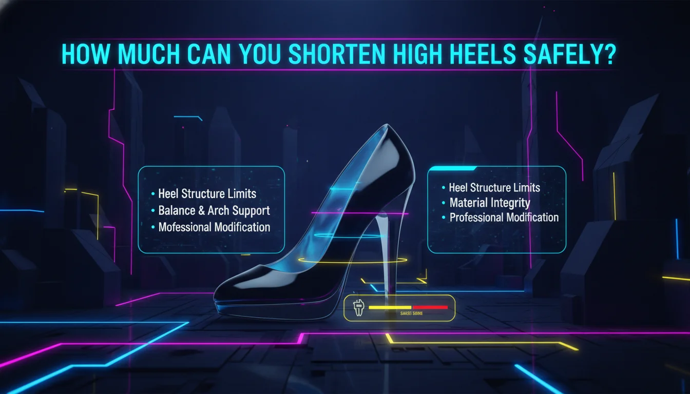 Concept illustration for How Much Can You Shorten High Heels Safely?