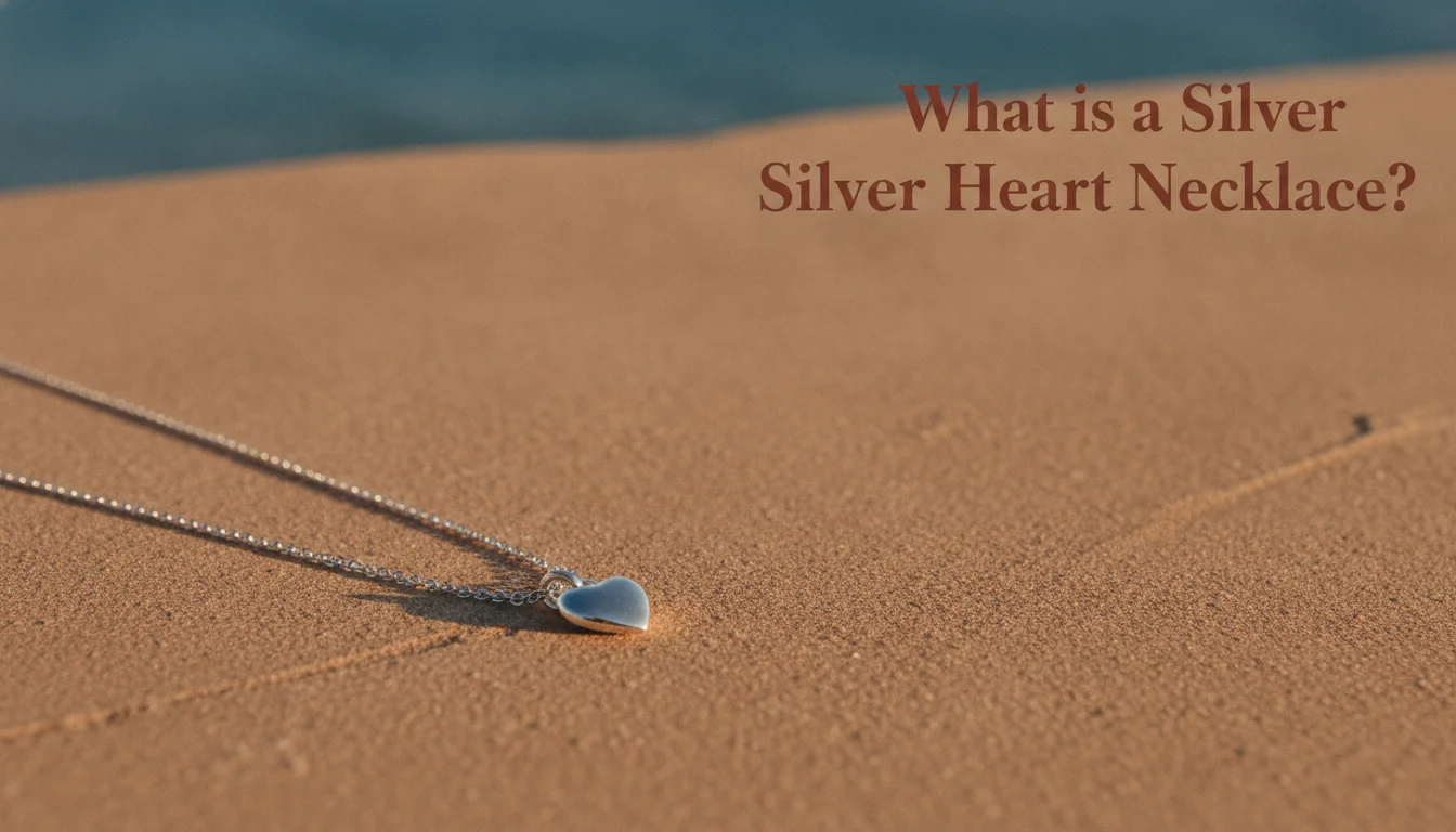 Illustration of What is a Silver Heart Necklace?