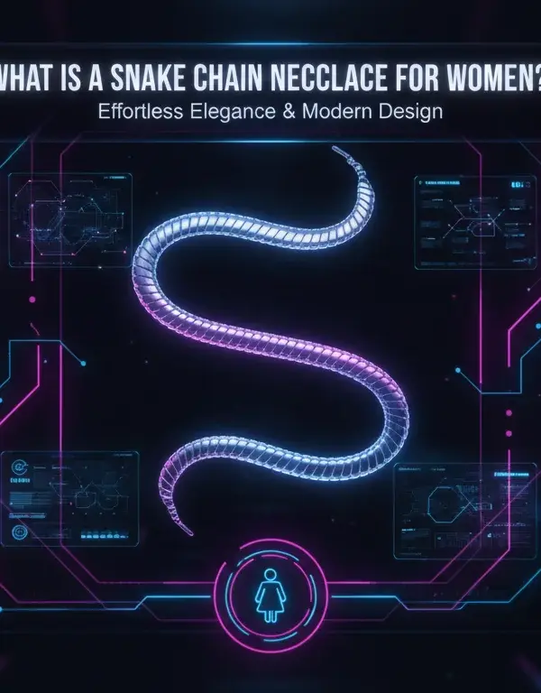 Illustration of What Is a Snake Chain Necklace for Women?
