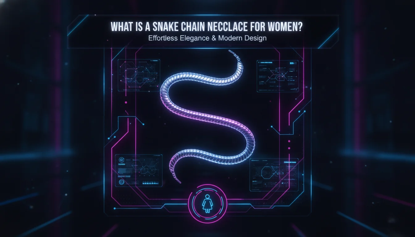 Illustration of What Is a Snake Chain Necklace for Women?