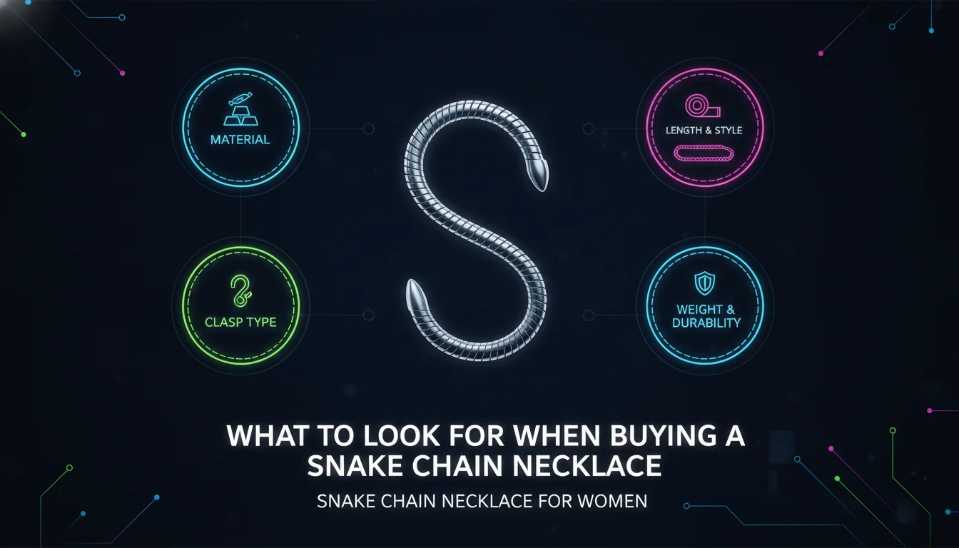 Visual guide to What to Look For When Buying a Snake Chain Necklace