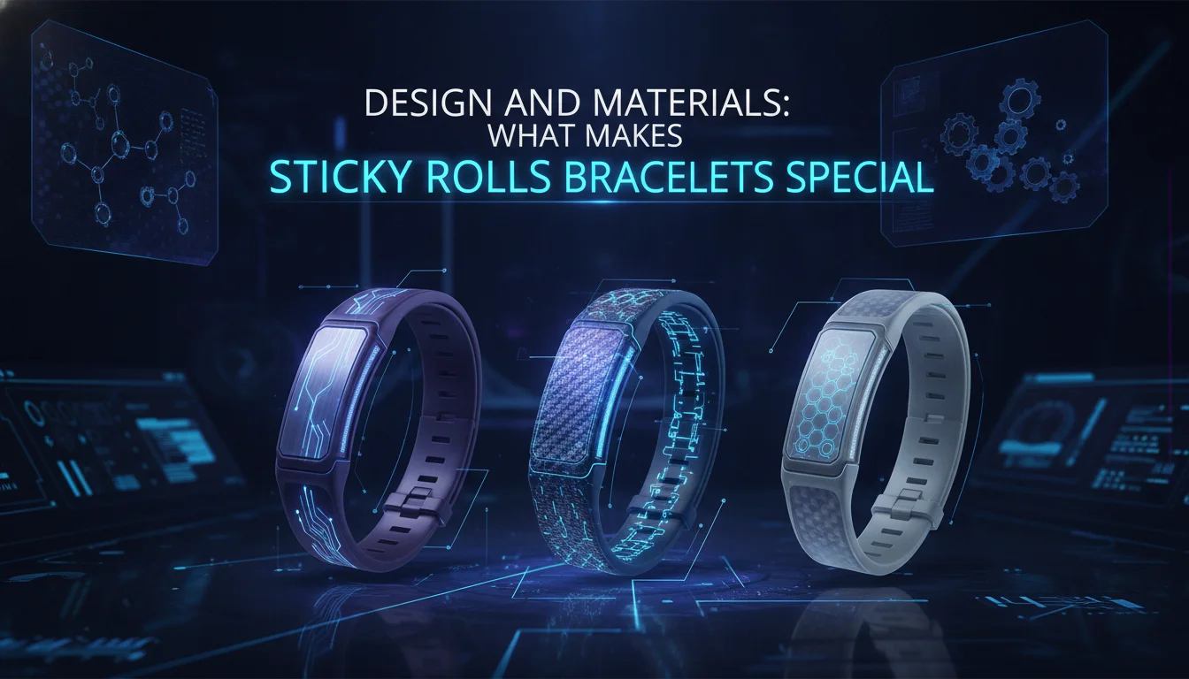 Visual guide to Design and Materials: What Makes Sticky Rolls Bracelets Special