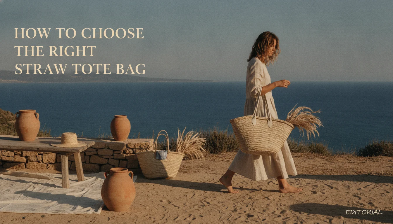 Concept illustration for How to Choose the Right Straw Tote Bag