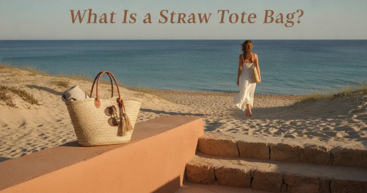 Illustration of What Is a Straw Tote Bag?
