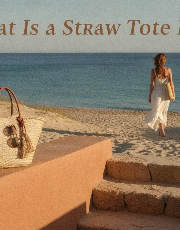 Illustration of What Is a Straw Tote Bag?
