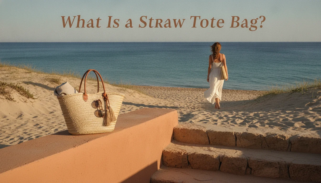 Illustration of What Is a Straw Tote Bag?