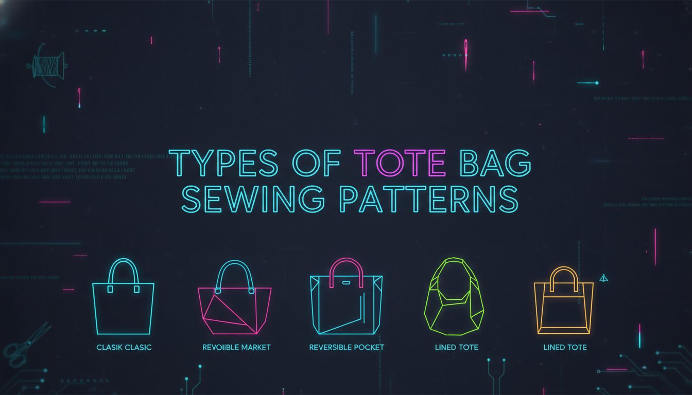 Visual guide to Types of Tote Bag Sewing Patterns
