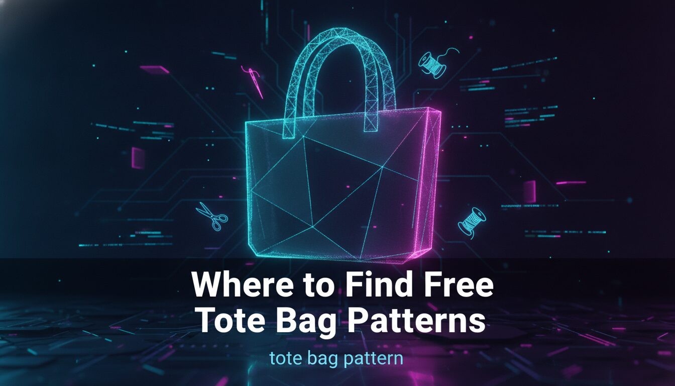 Concept illustration for Where to Find Free Tote Bag Patterns