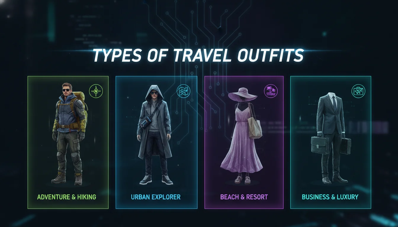 Concept illustration for Types of Travel Outfits