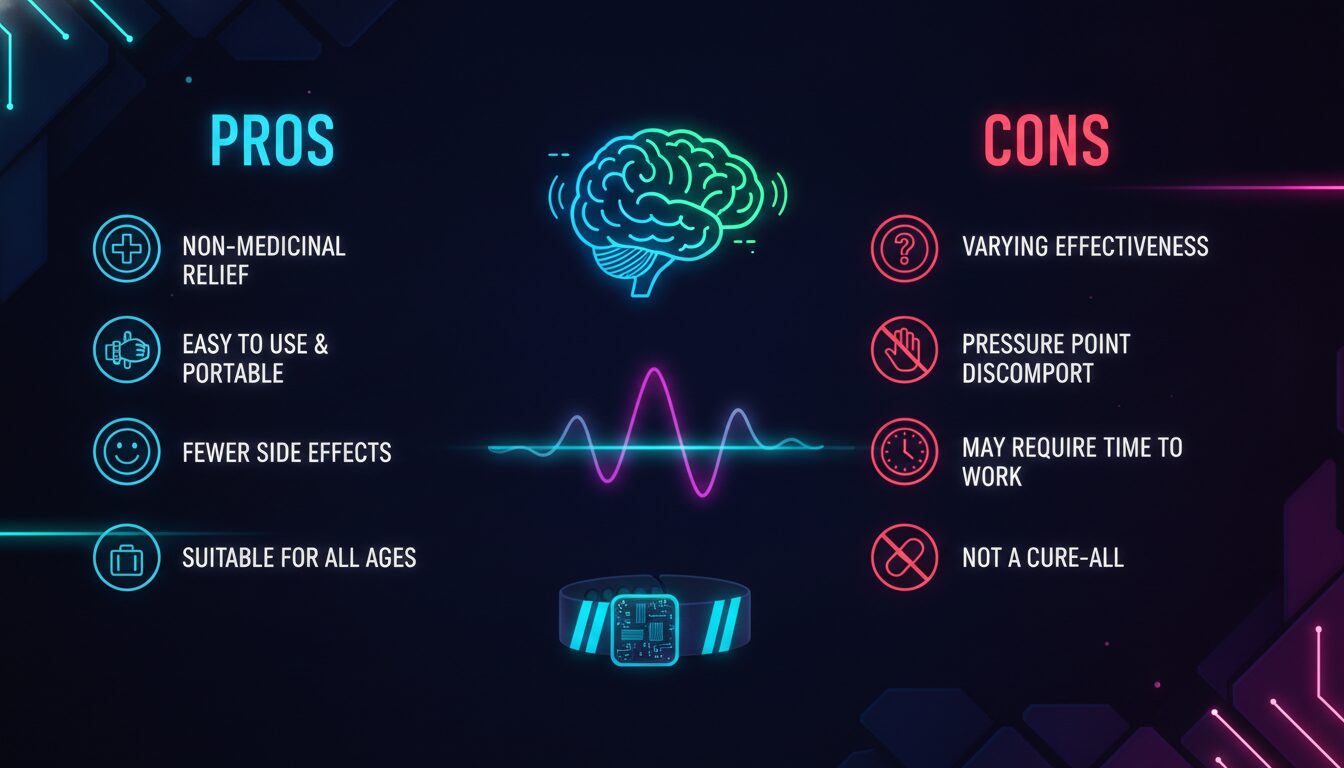 Concept illustration for Pros and Cons of Travel Sickness Bracelets