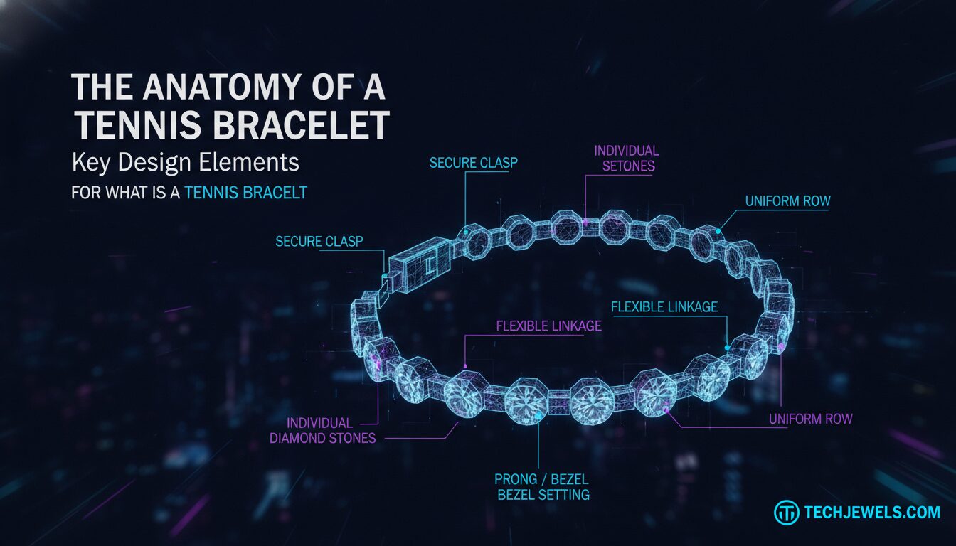 Visual guide to The Anatomy of a Tennis Bracelet: Key Design Elements