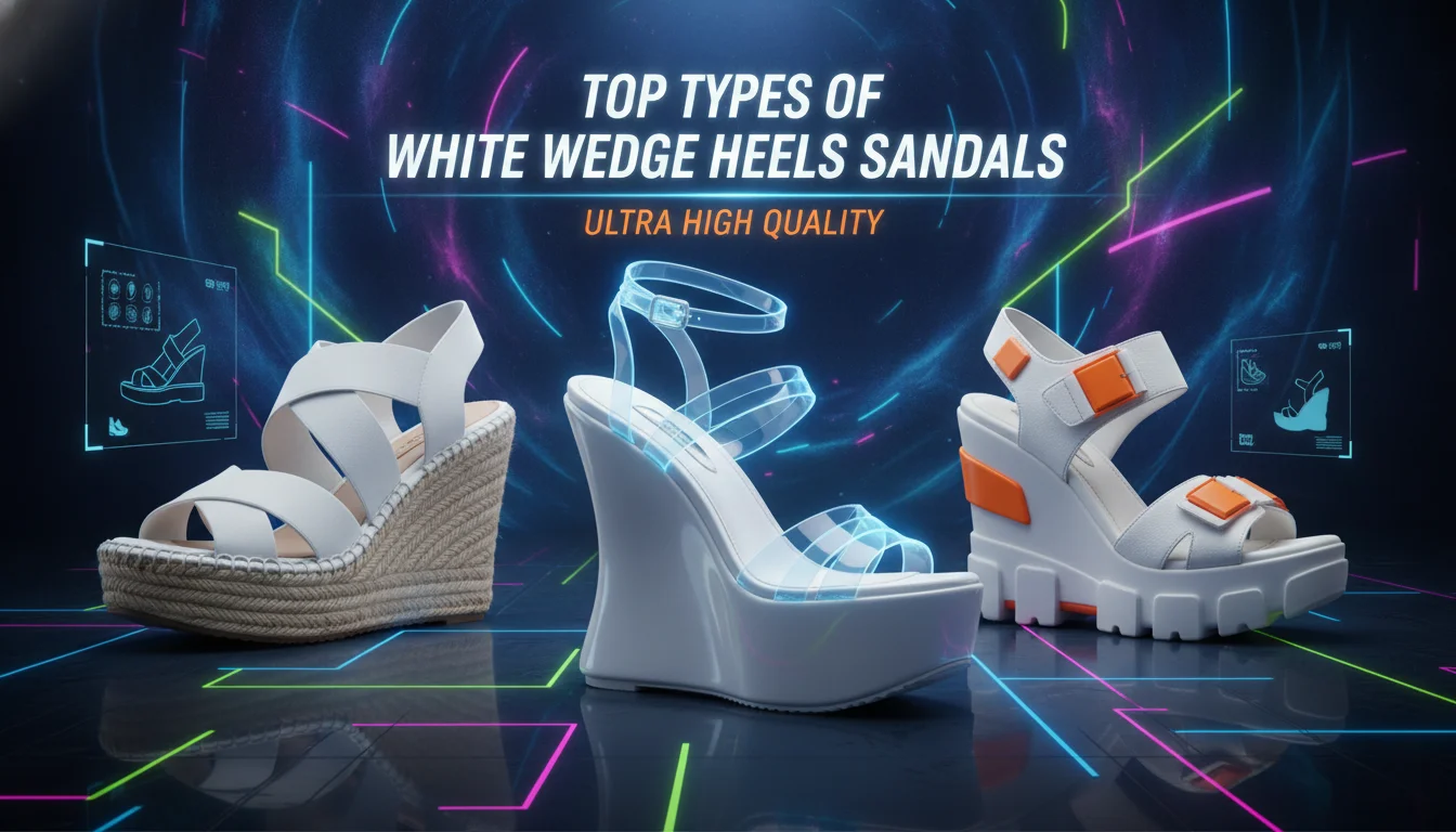 Visual guide to Top Types of White Wedge Heels Sandals