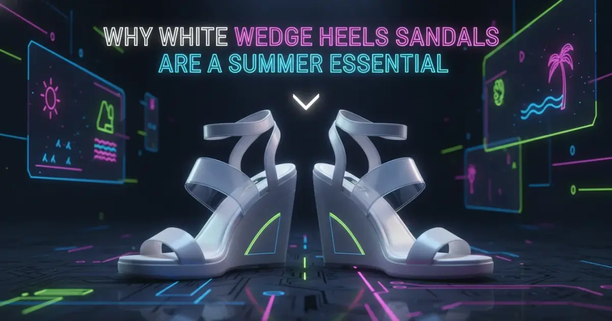 Illustration of Why White Wedge Heels Sandals Are a Summer Essential
