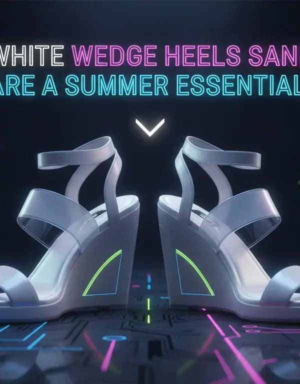 Illustration of Why White Wedge Heels Sandals Are a Summer Essential