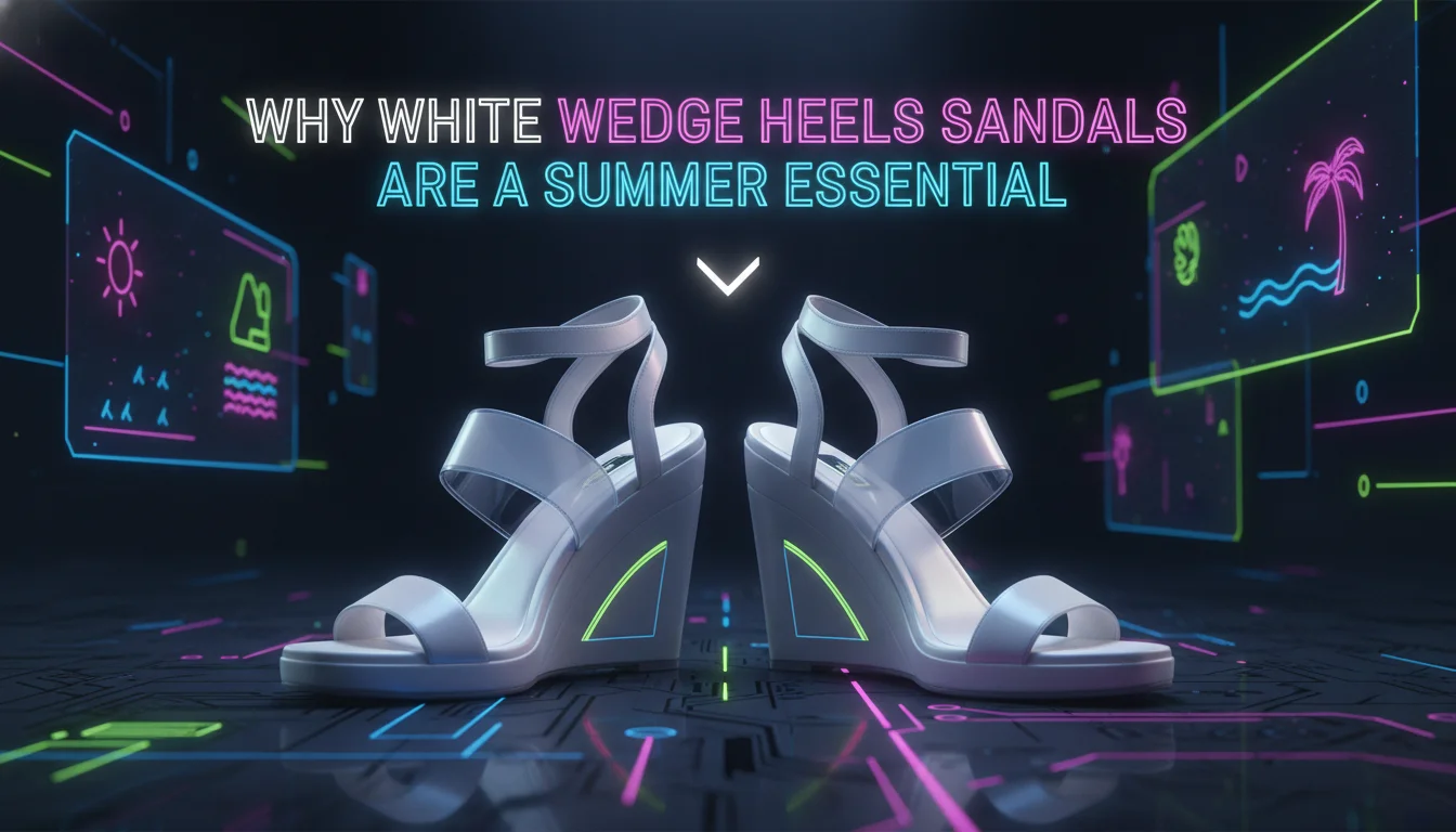 Illustration of Why White Wedge Heels Sandals Are a Summer Essential