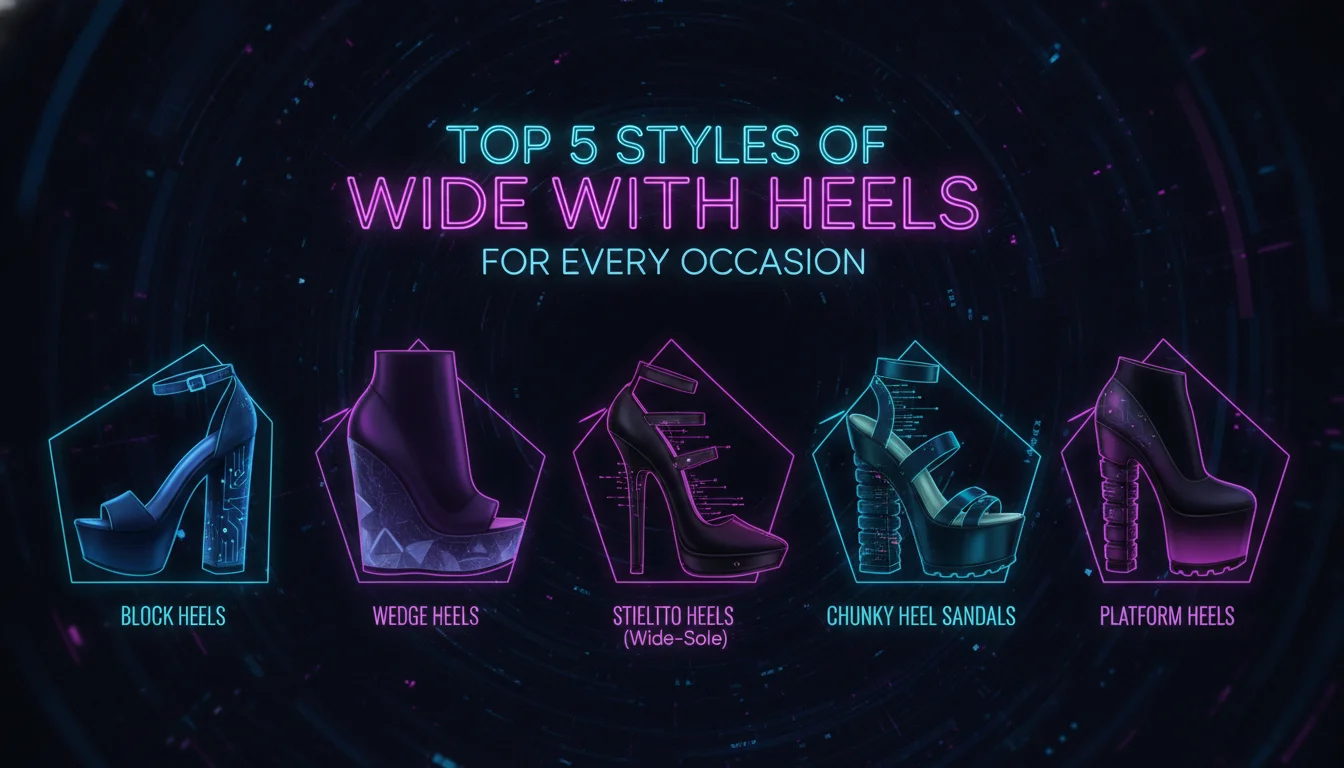 Visual guide to Top 5 Styles of Wide Width Heels for Every Occasion
